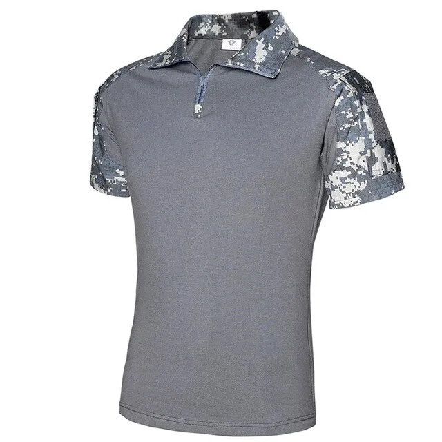 Outdoor Camouflage  Militar POLO Shirt US Army Jungle Desert Airforce B