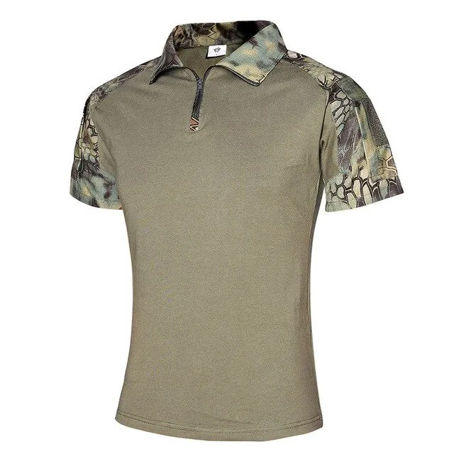 Outdoor Camouflage  Militar POLO Shirt US Army Jungle Desert Airforce B