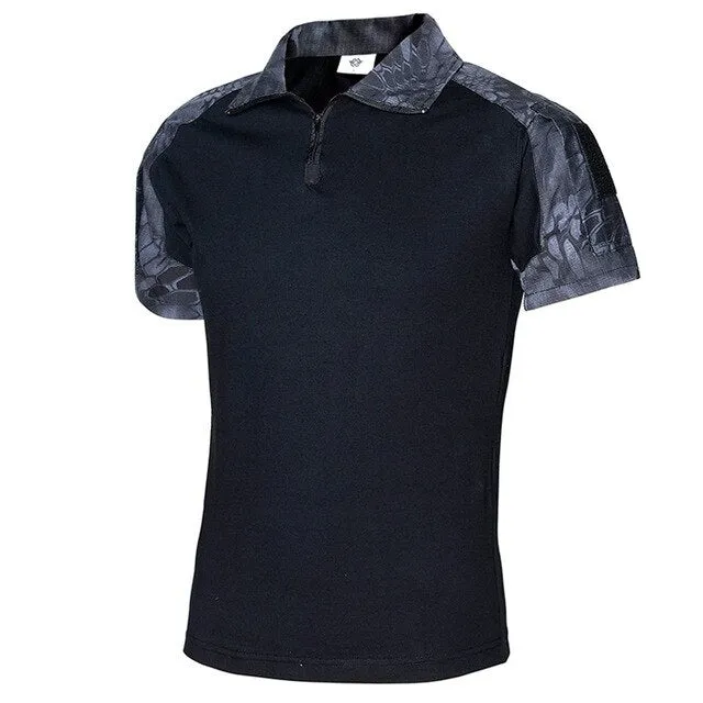 Outdoor Camouflage  Militar POLO Shirt US Army Jungle Desert Airforce B