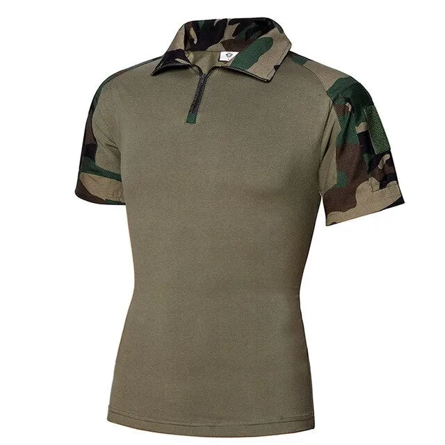Outdoor Camouflage  Militar POLO Shirt US Army Jungle Desert Airforce B