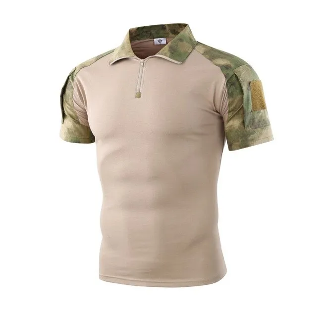 Outdoor Camouflage  Militar POLO Shirt US Army Jungle Desert Airforce B