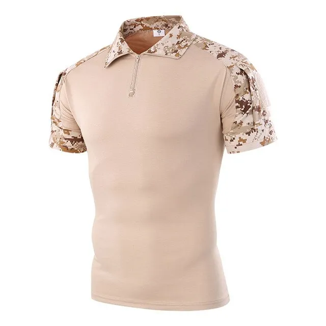 Outdoor Camouflage  Militar POLO Shirt US Army Jungle Desert Airforce B