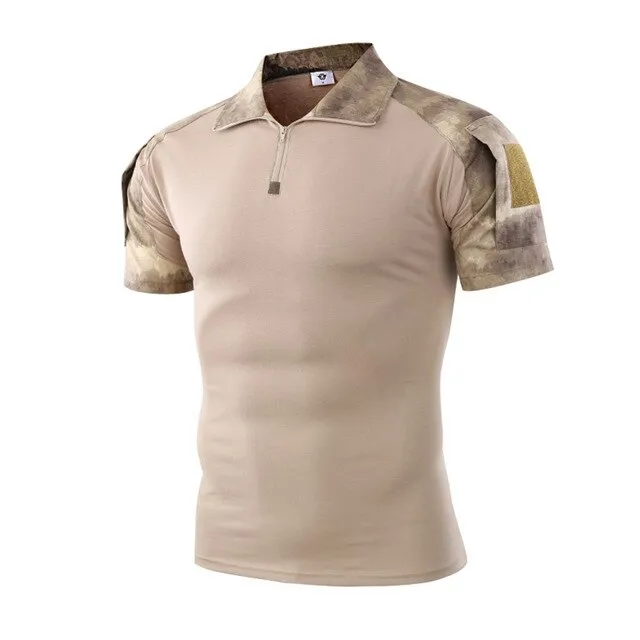 Outdoor Camouflage  Militar POLO Shirt US Army Jungle Desert Airforce B