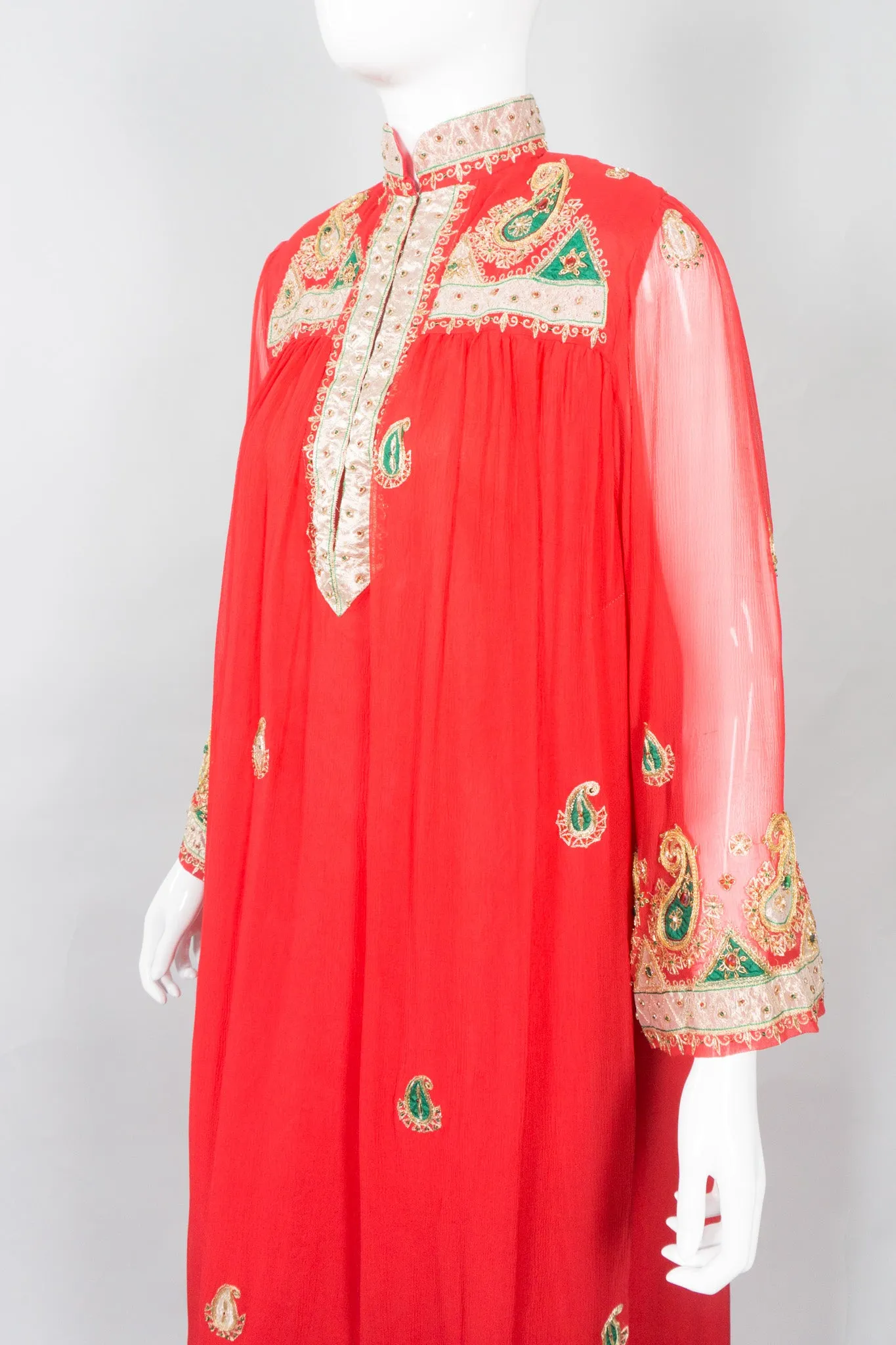 Paisley Embellished Kaftan