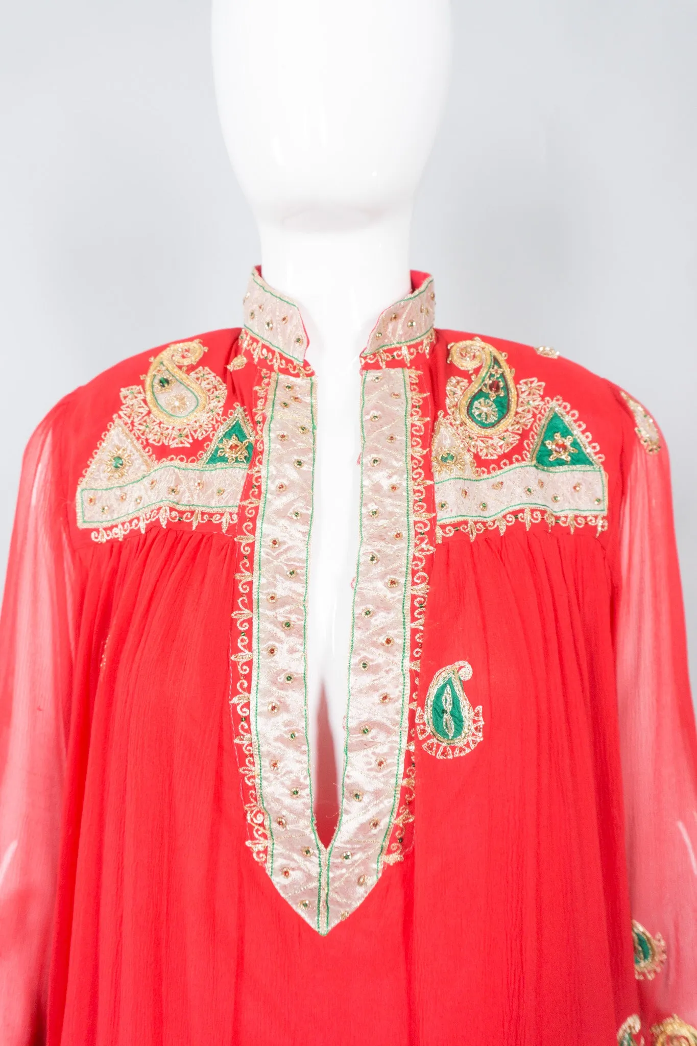 Paisley Embellished Kaftan