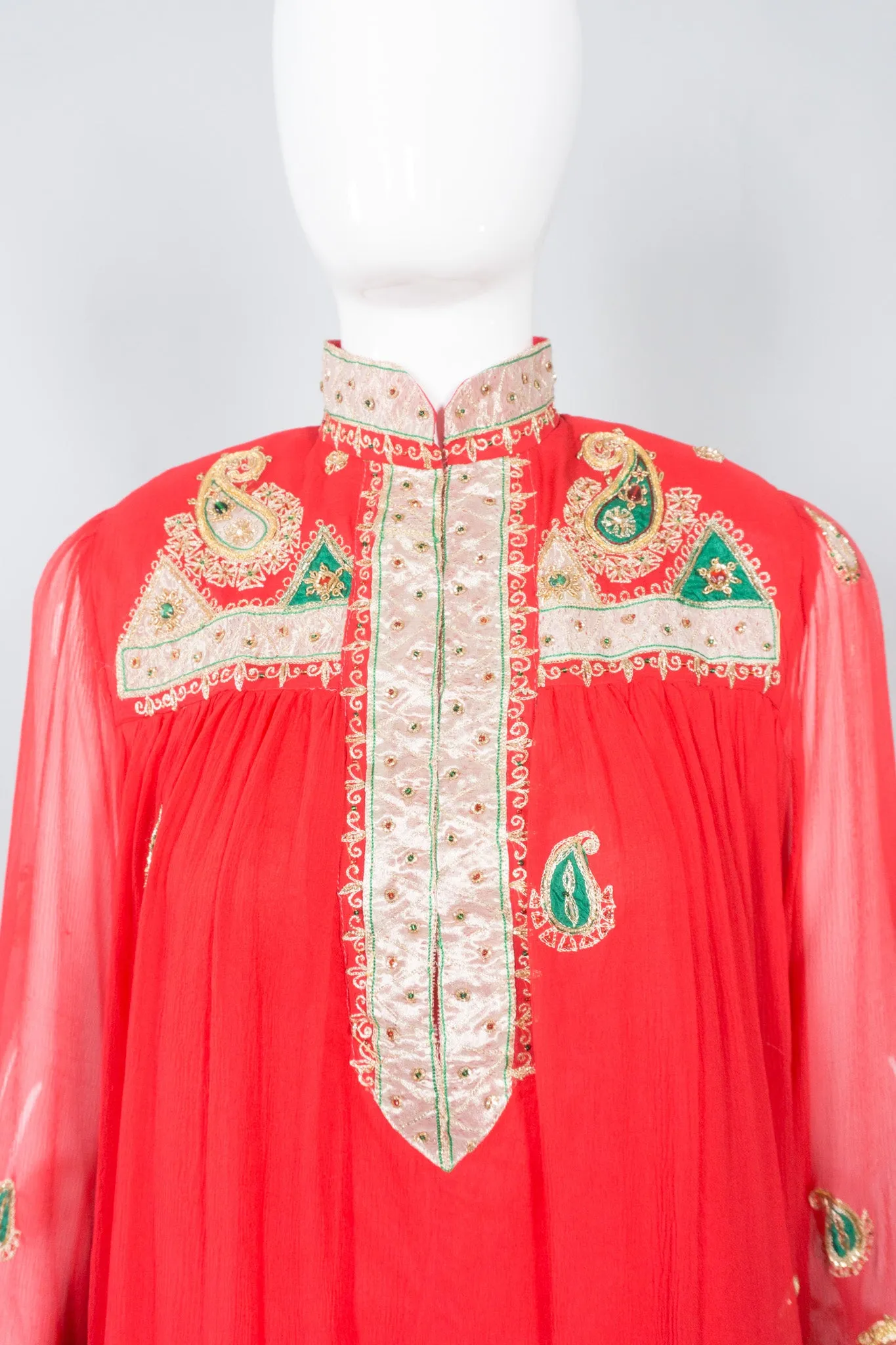 Paisley Embellished Kaftan