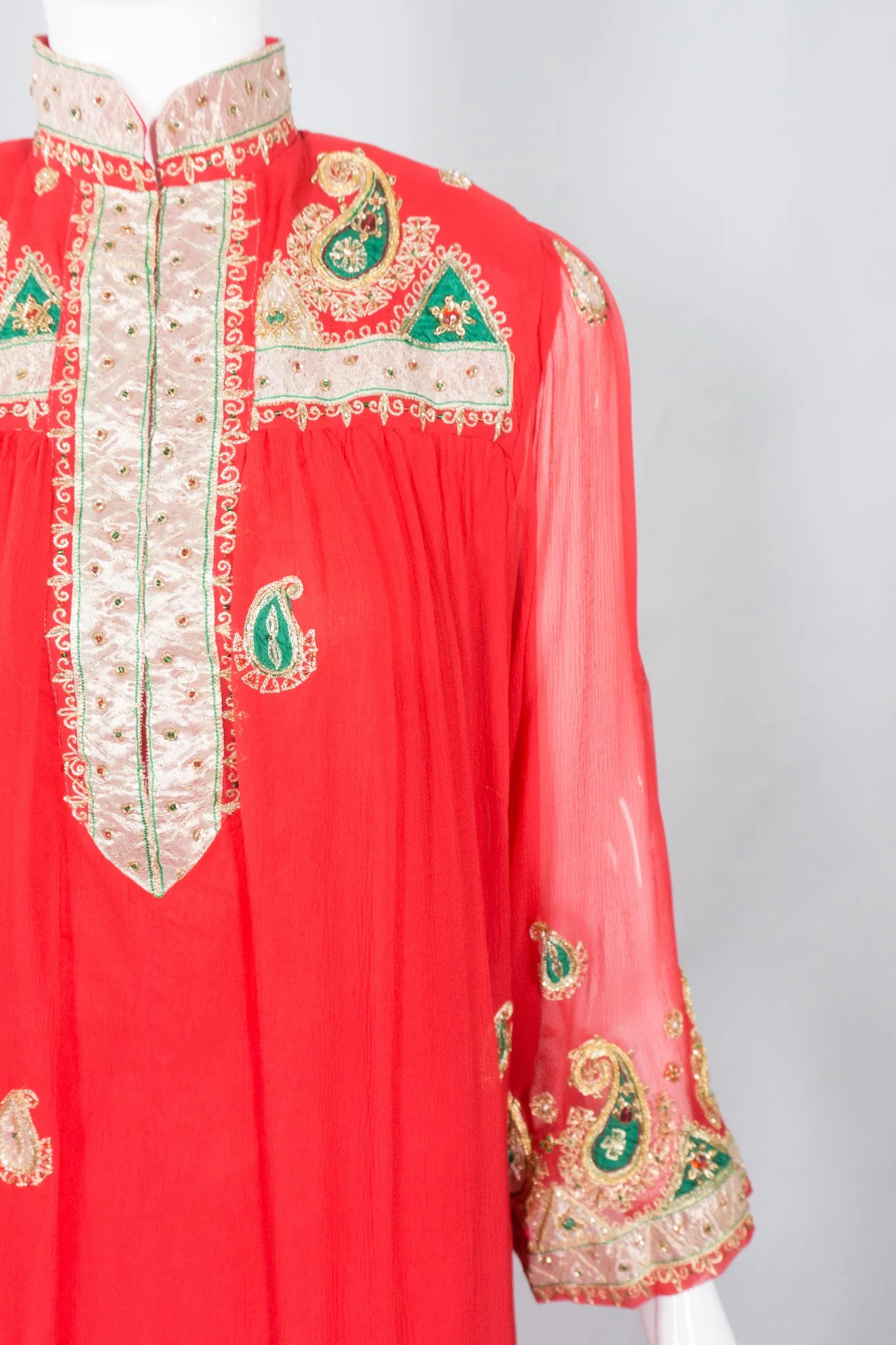 Paisley Embellished Kaftan