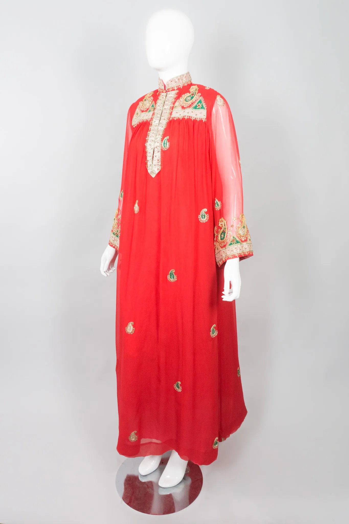 Paisley Embellished Kaftan