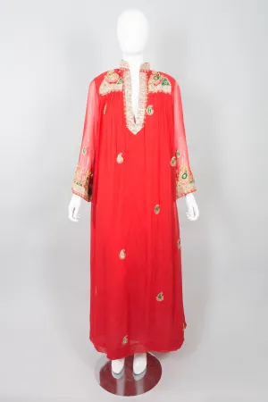 Paisley Embellished Kaftan