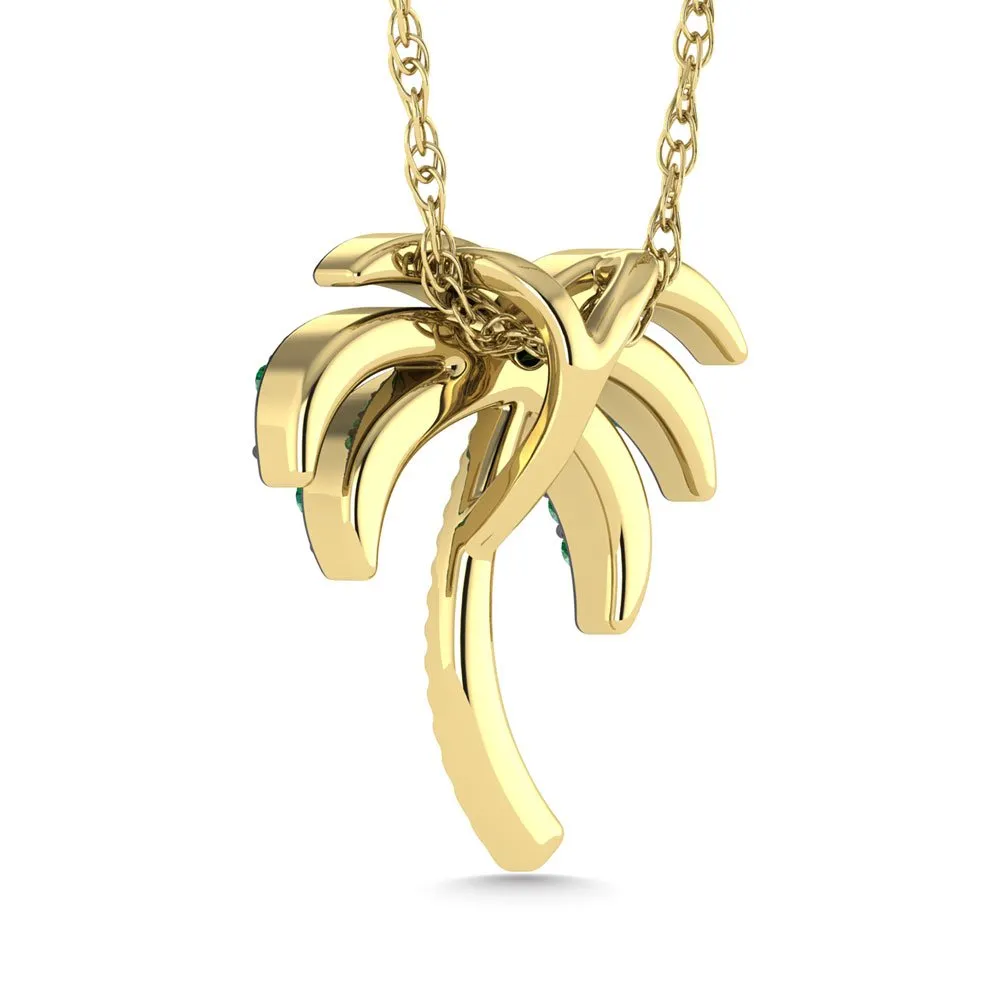 Palm Tree 10k Pendant