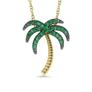 Palm Tree 10k Pendant