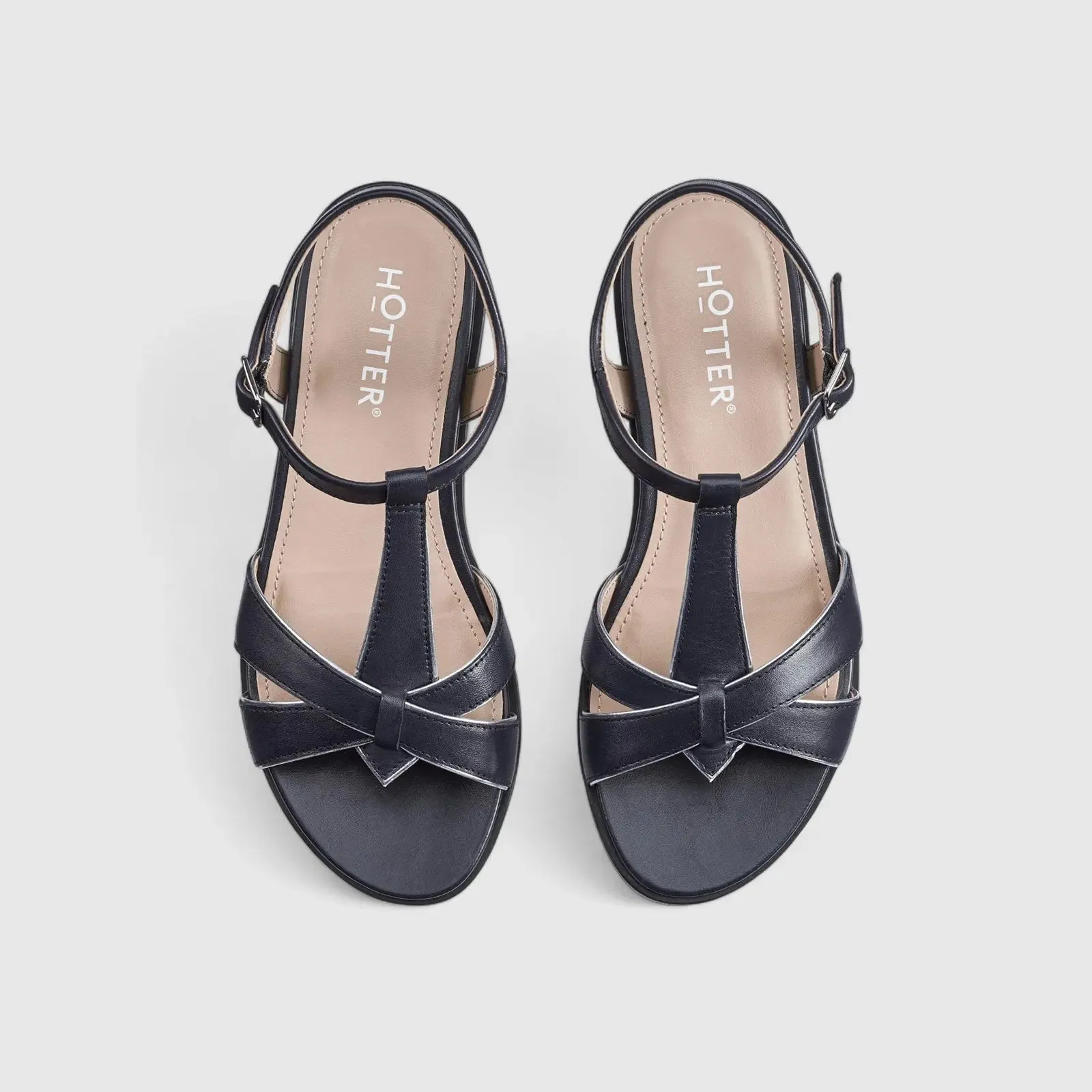 Pienza  Comfort Leather Sandal Navy
