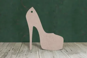 Platform shoe - wooden craft blank - 3mm MDF