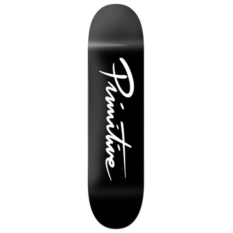 Primitive Skateboarding Nuevo Script Team Skateboard Deck 8''