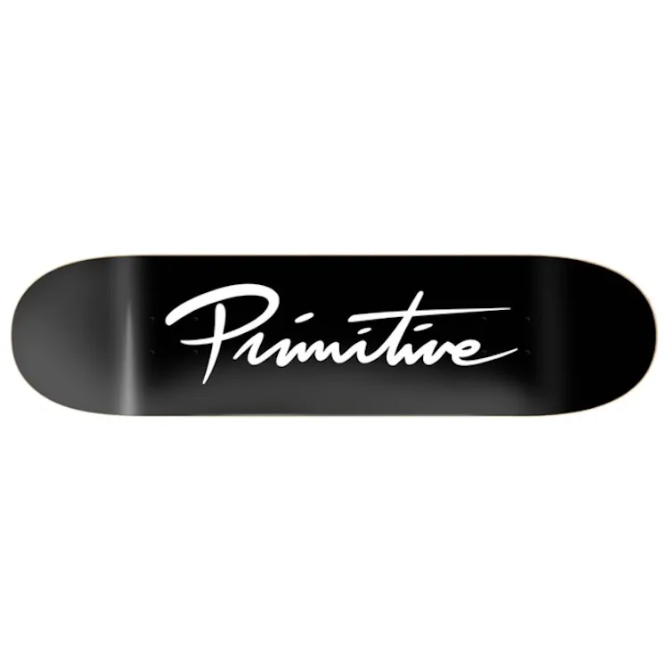 Primitive Skateboarding Nuevo Script Team Skateboard Deck 8''