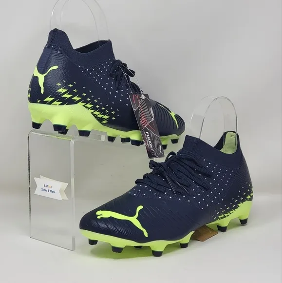 Puma Future Z 3.4 FG/AG 107094 01 Navy Green Football Shoes Womens Sz Multi New