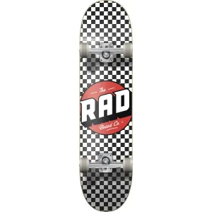 RAD Checkers Progressive Komplet Skateboard - Black/White