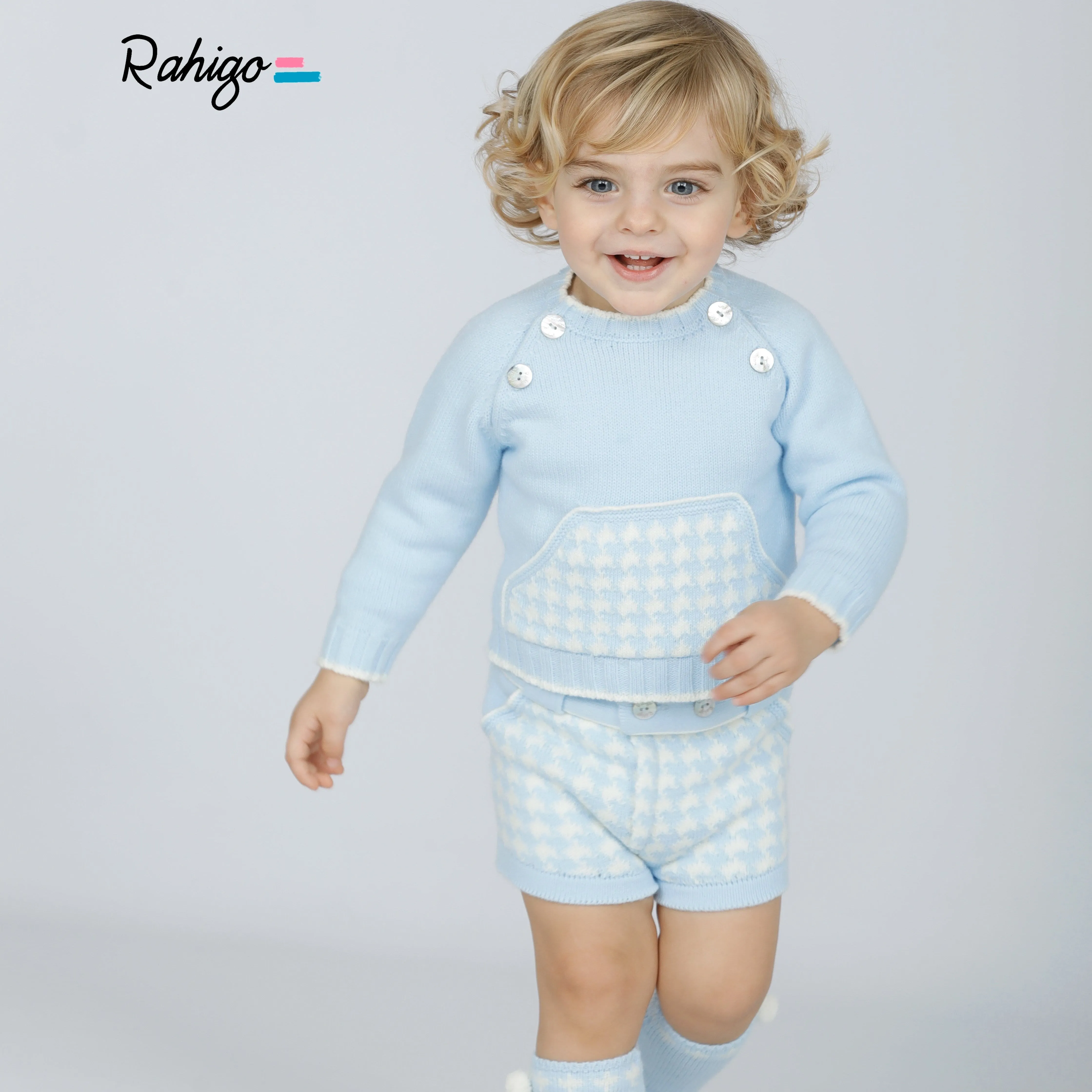 RAHIGO - Dog Tooth Joey Two Piece Set - Red