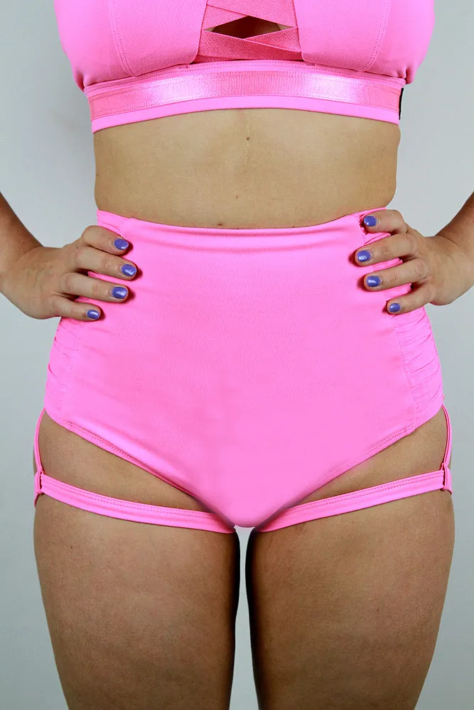 Rarr Hamilton Super High Waist Garter Short - Green