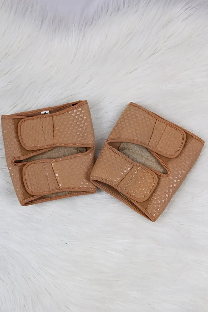 Rarr Velcro Grip Knee Pads Gel Dot - Nude Or Black