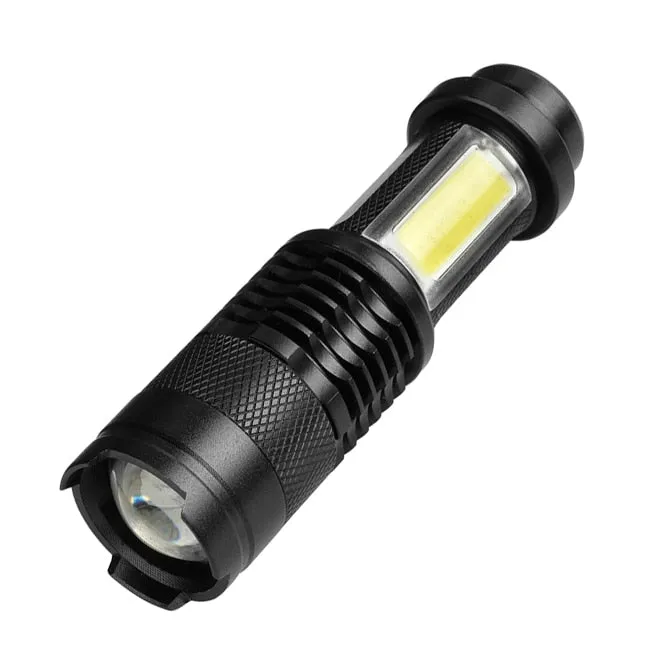 Rechargeable LED MINI Flashlight Zoom Waterproof Aluminum 3 Modes Torch