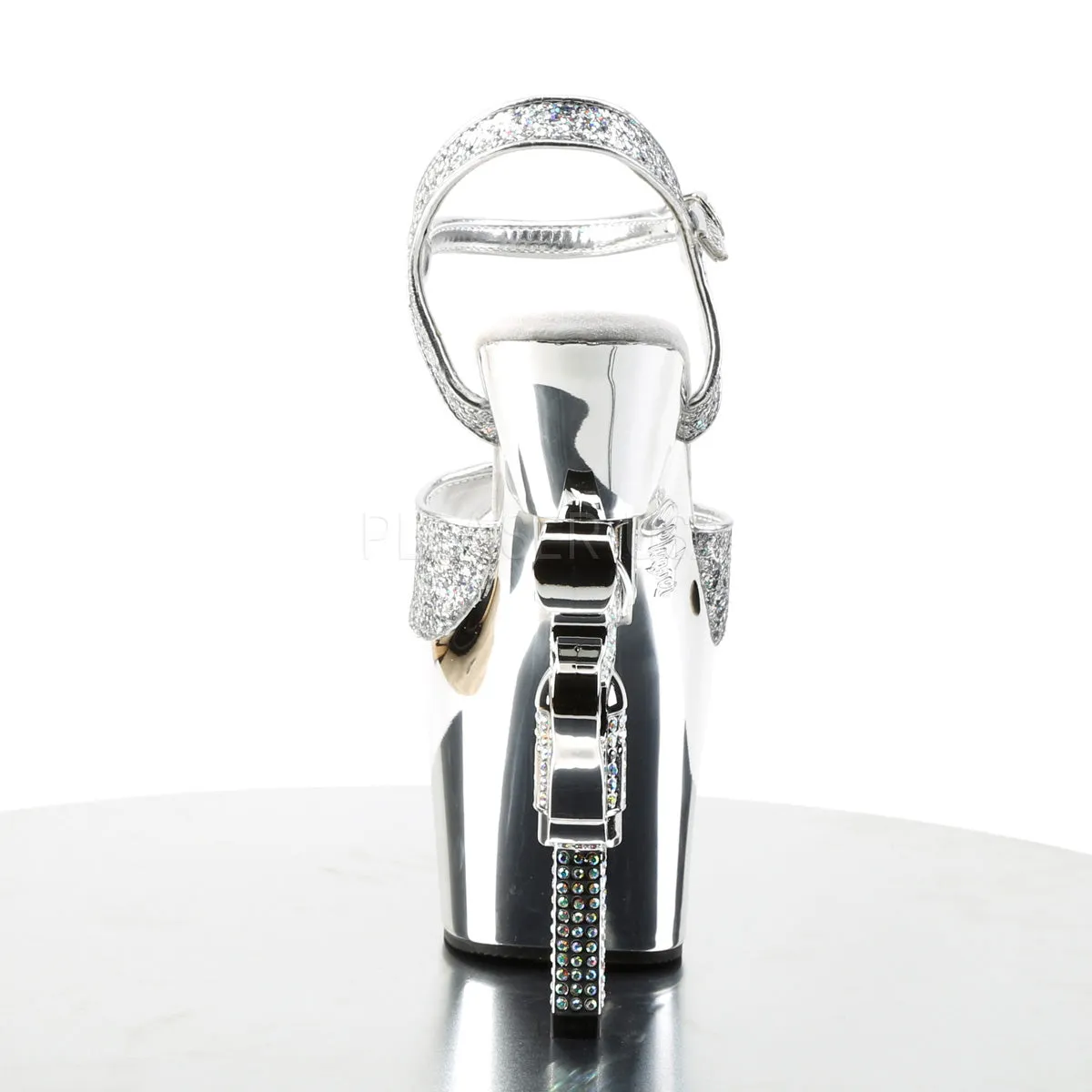 REVOLVER-709G  Silver Multi Glitter/Silver Chrome
