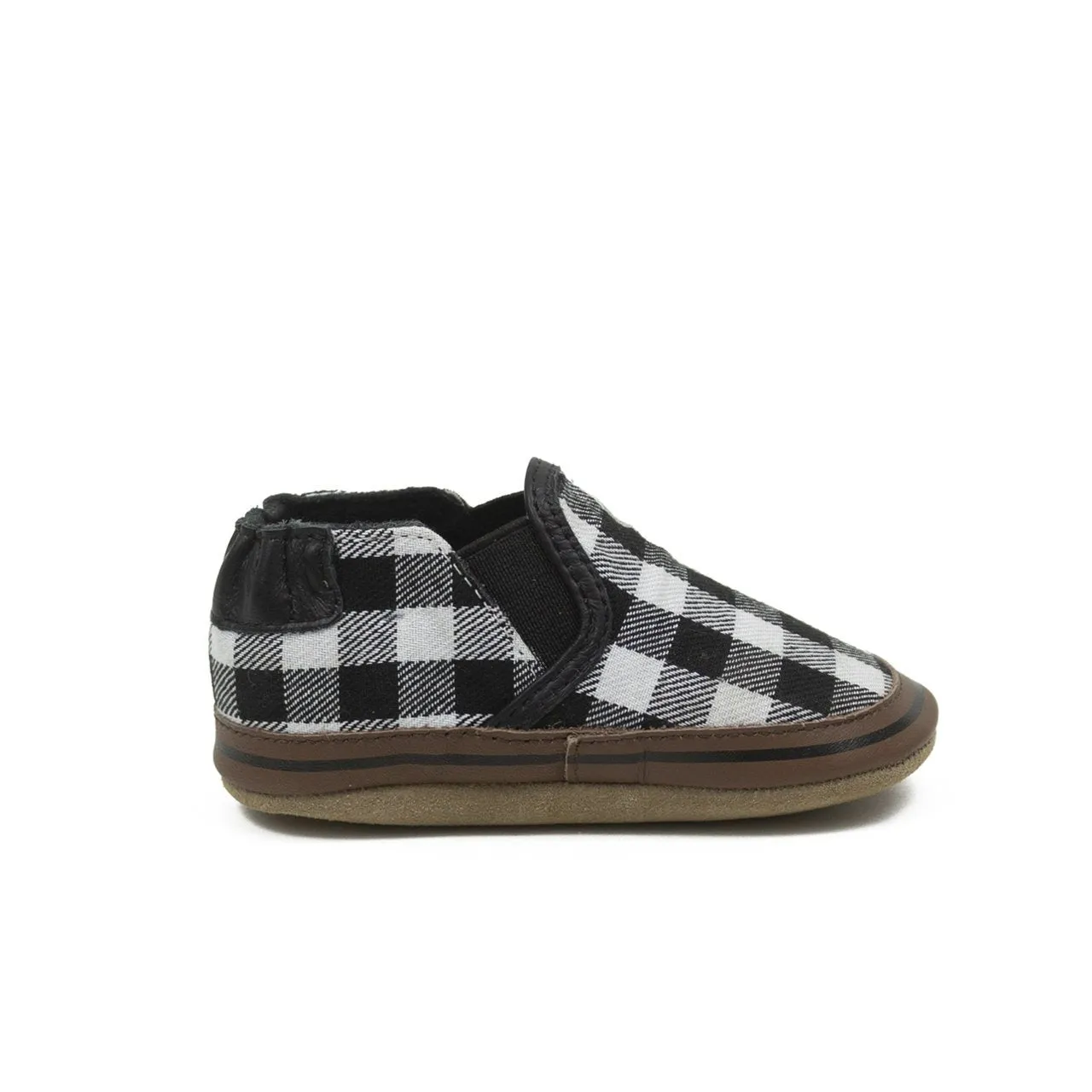 ROBEEZ - Liam Plaid Soft Soles Black