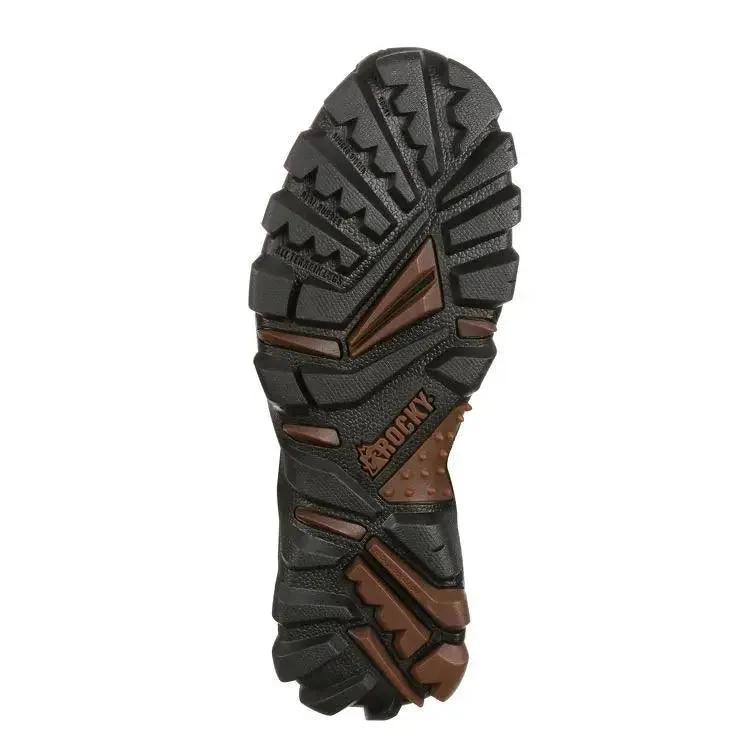 Rocky Lace-Up Side-Zip Waterproof Mossy Oak Snake Proof Hunting Boot 7379
