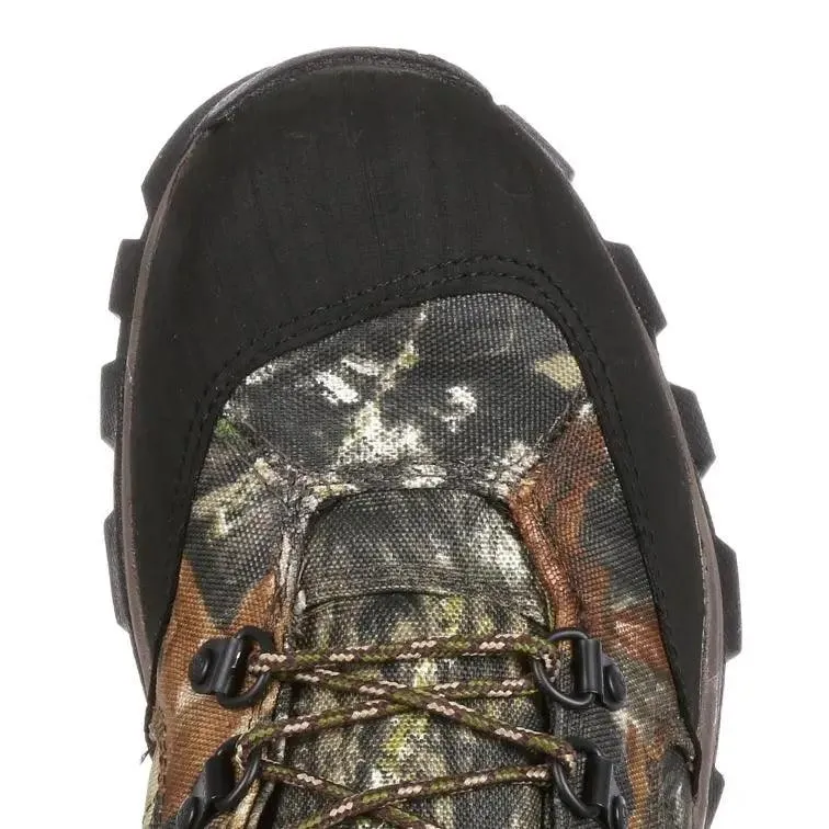 Rocky Lace-Up Side-Zip Waterproof Mossy Oak Snake Proof Hunting Boot 7379