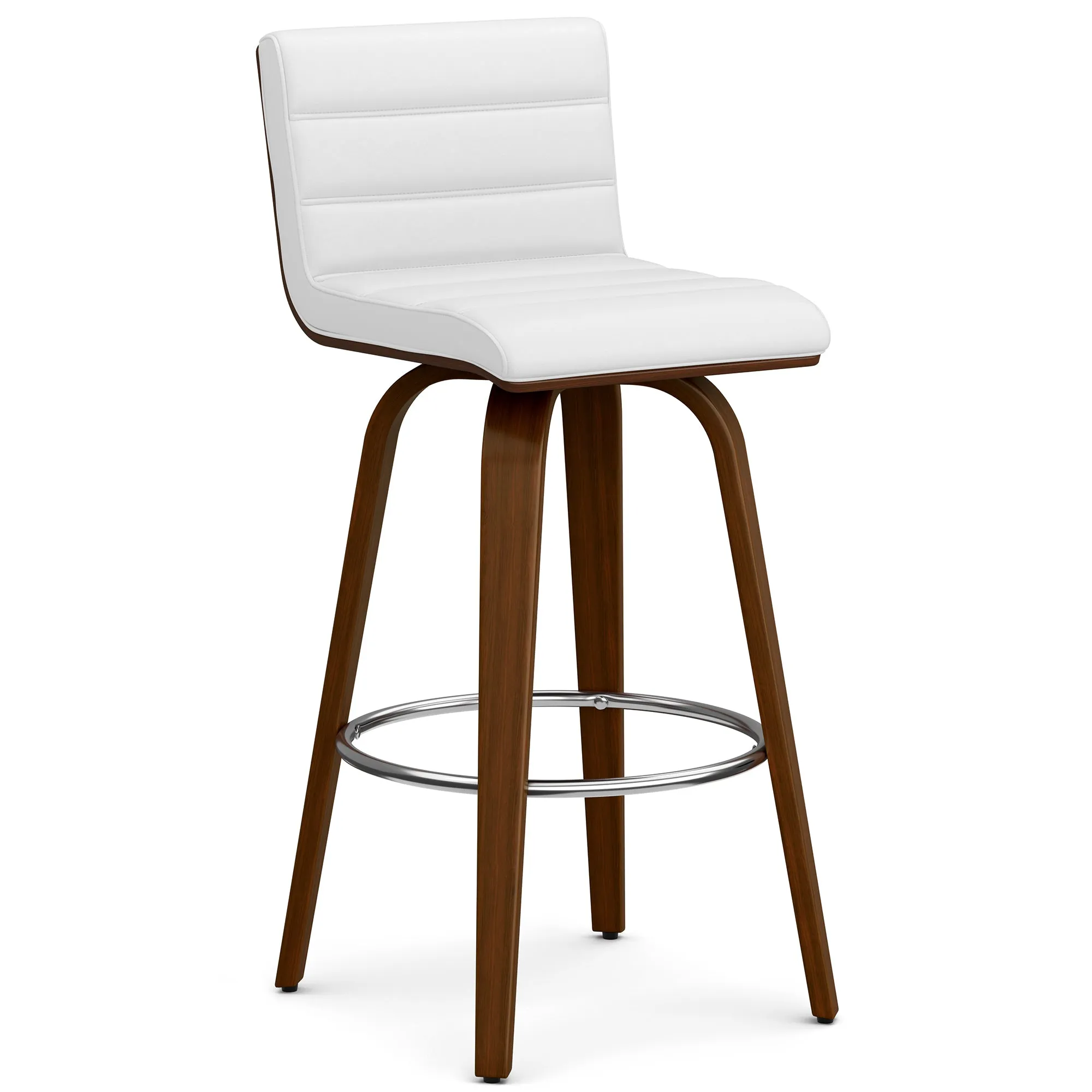 Roland Swivel Bar Stool in Vegan Leather