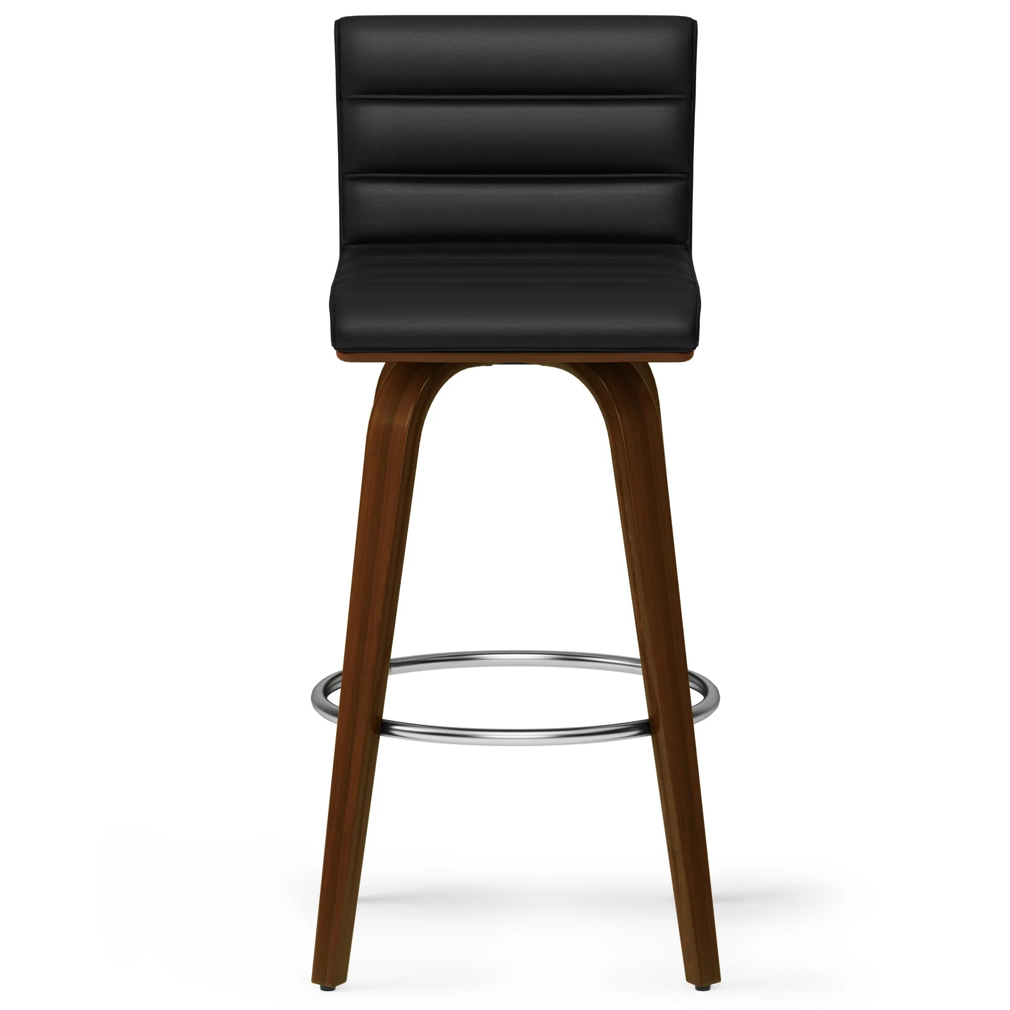 Roland Swivel Bar Stool in Vegan Leather