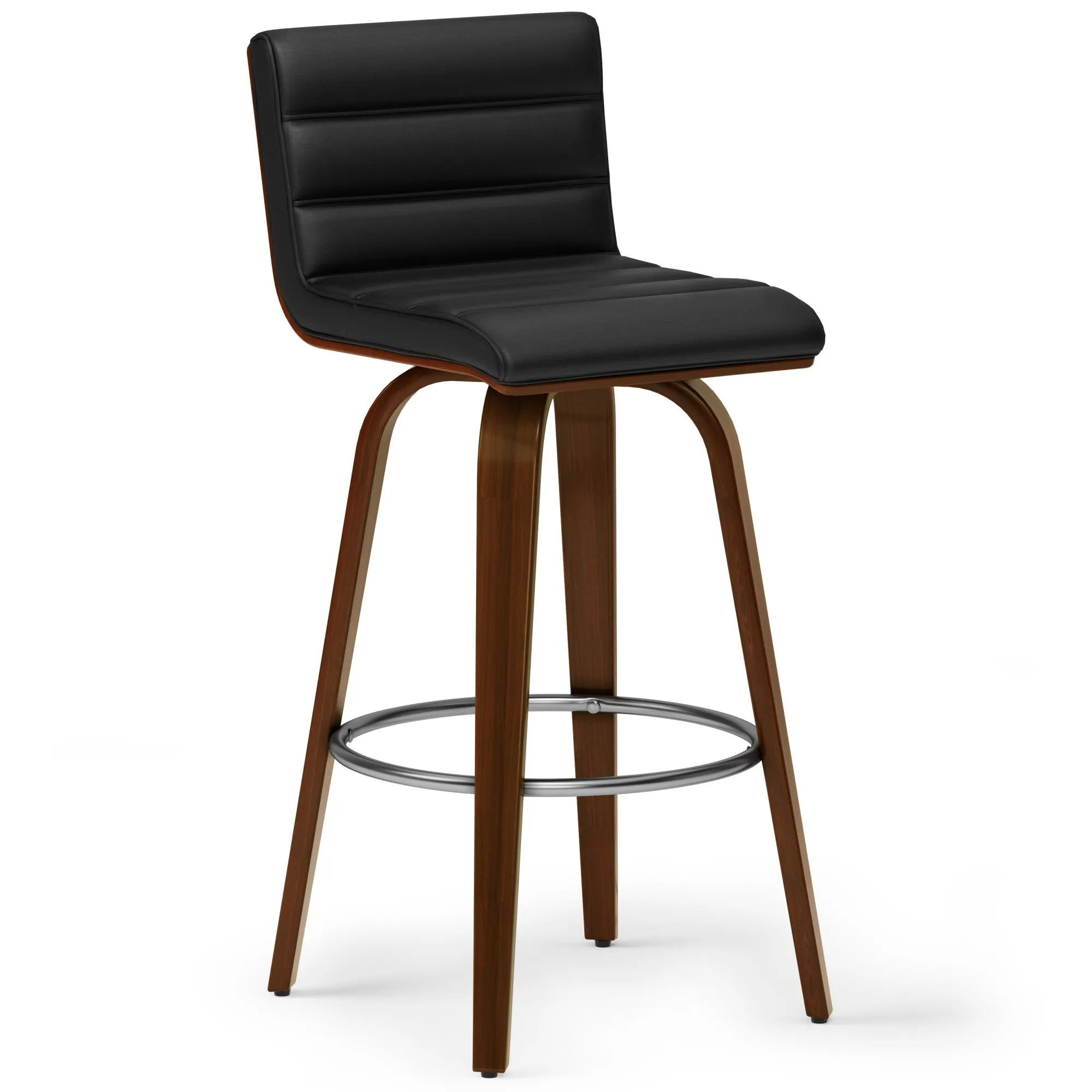 Roland Swivel Bar Stool in Vegan Leather