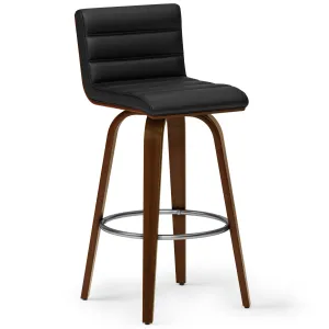 Roland Swivel Bar Stool in Vegan Leather