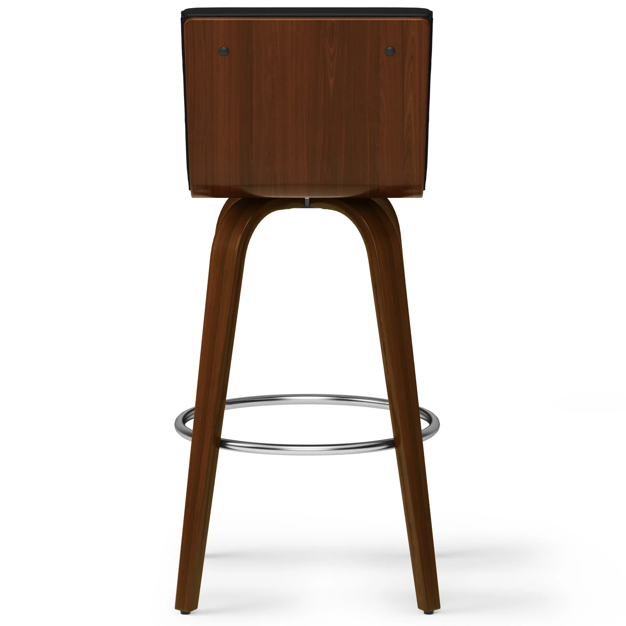 Roland Swivel Bar Stool in Vegan Leather