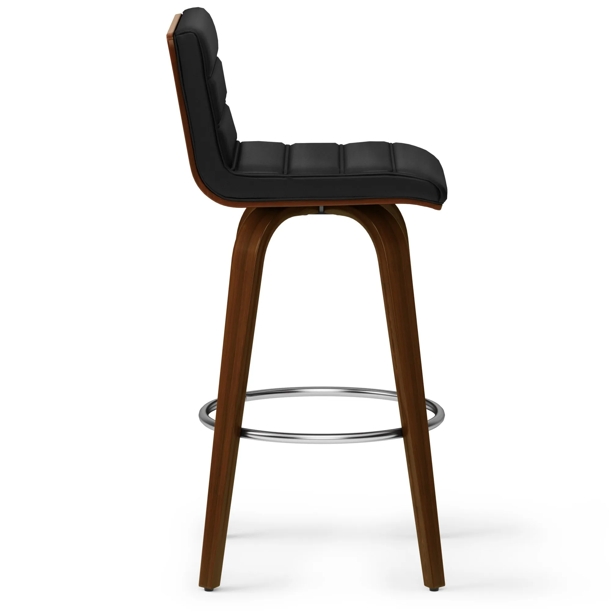 Roland Swivel Bar Stool in Vegan Leather