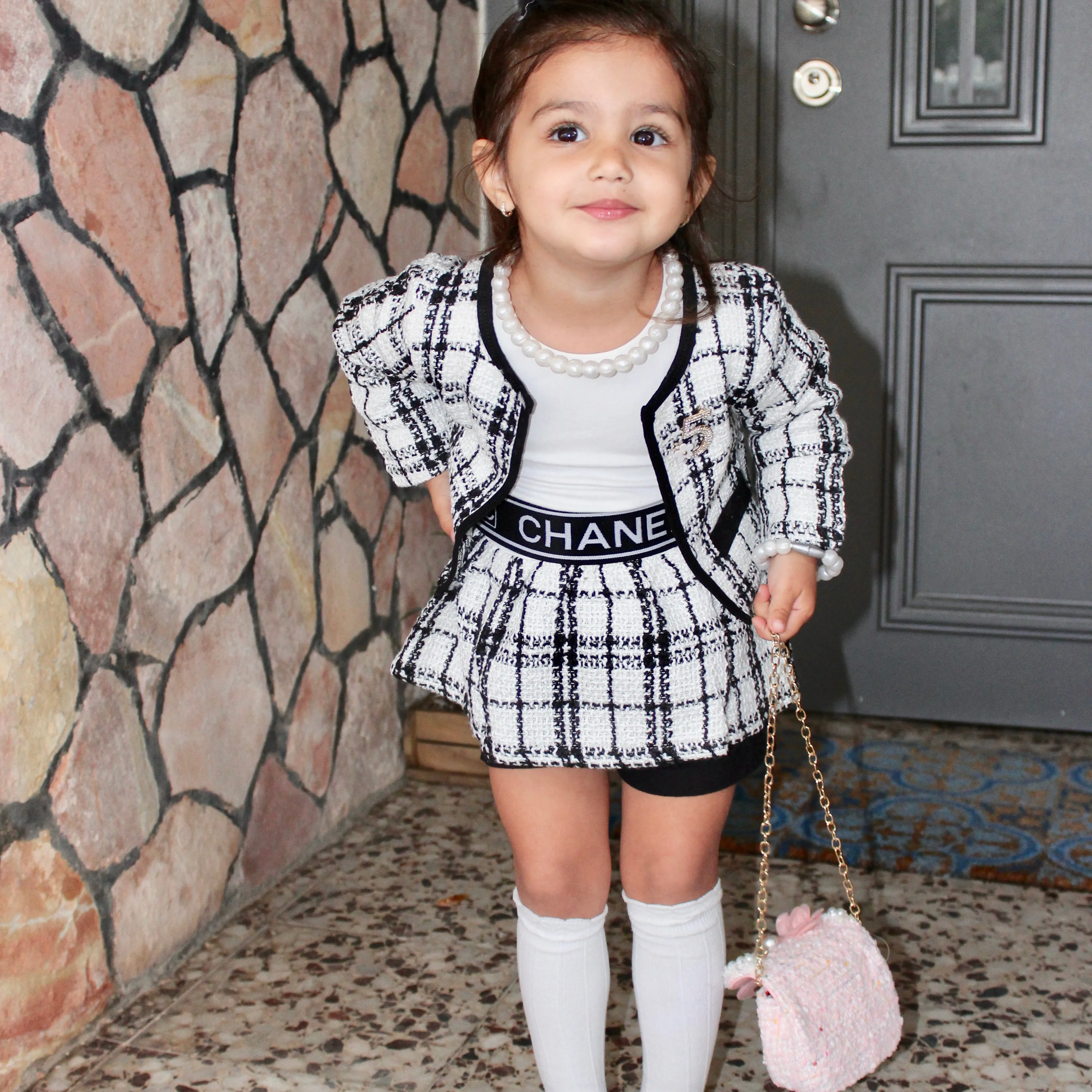 Ruffle knee high socks