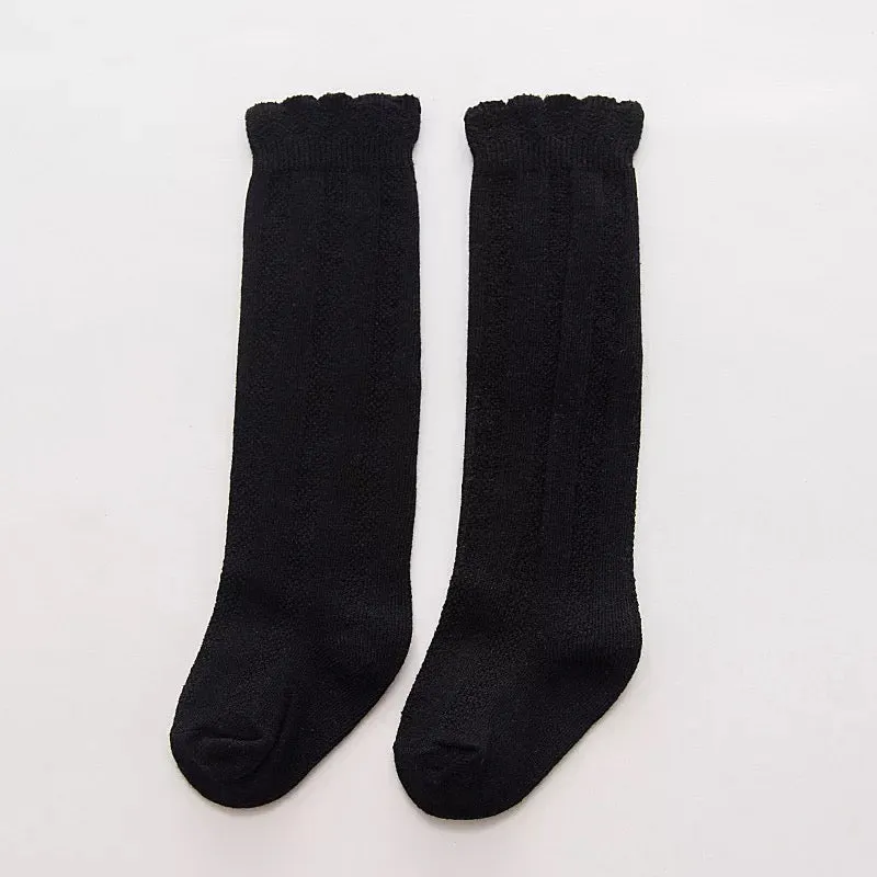 Ruffle knee high socks