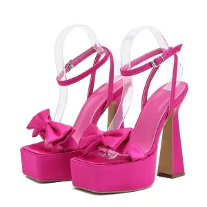Runway Style Ultra High Heels Platform Sandals
