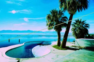 Salton Sea Skate Pool Cross-Processed Art Print