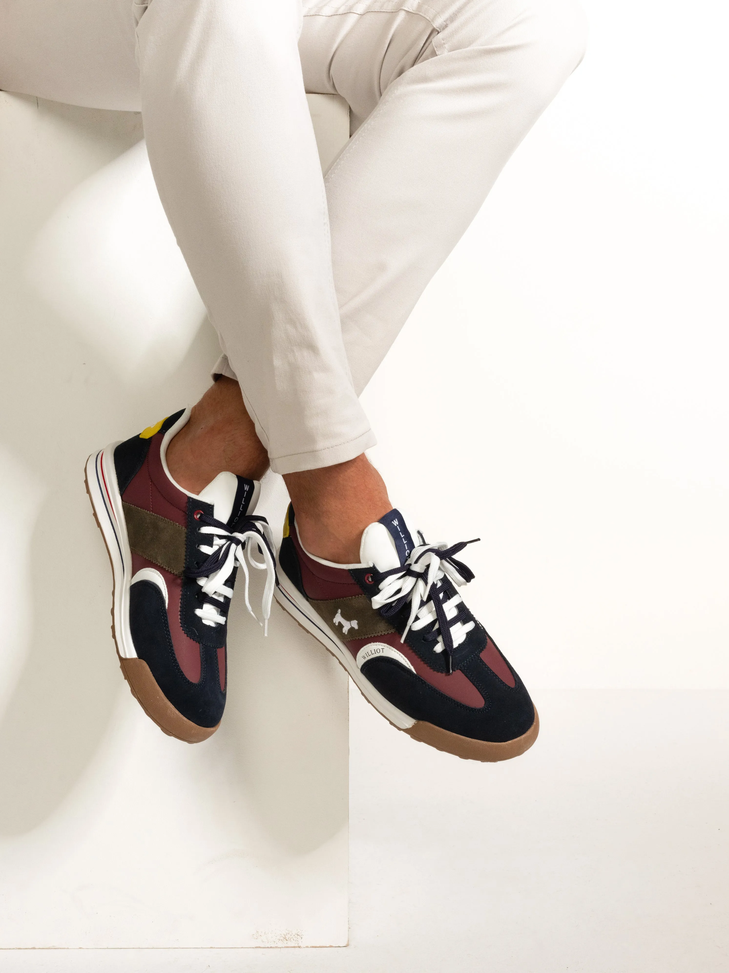 Sneaker Urban Multicolor Burdeos