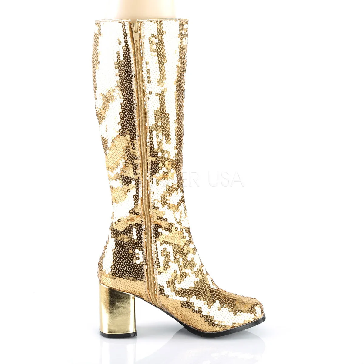 SPECTACUL-300SQ  Gold Sequins