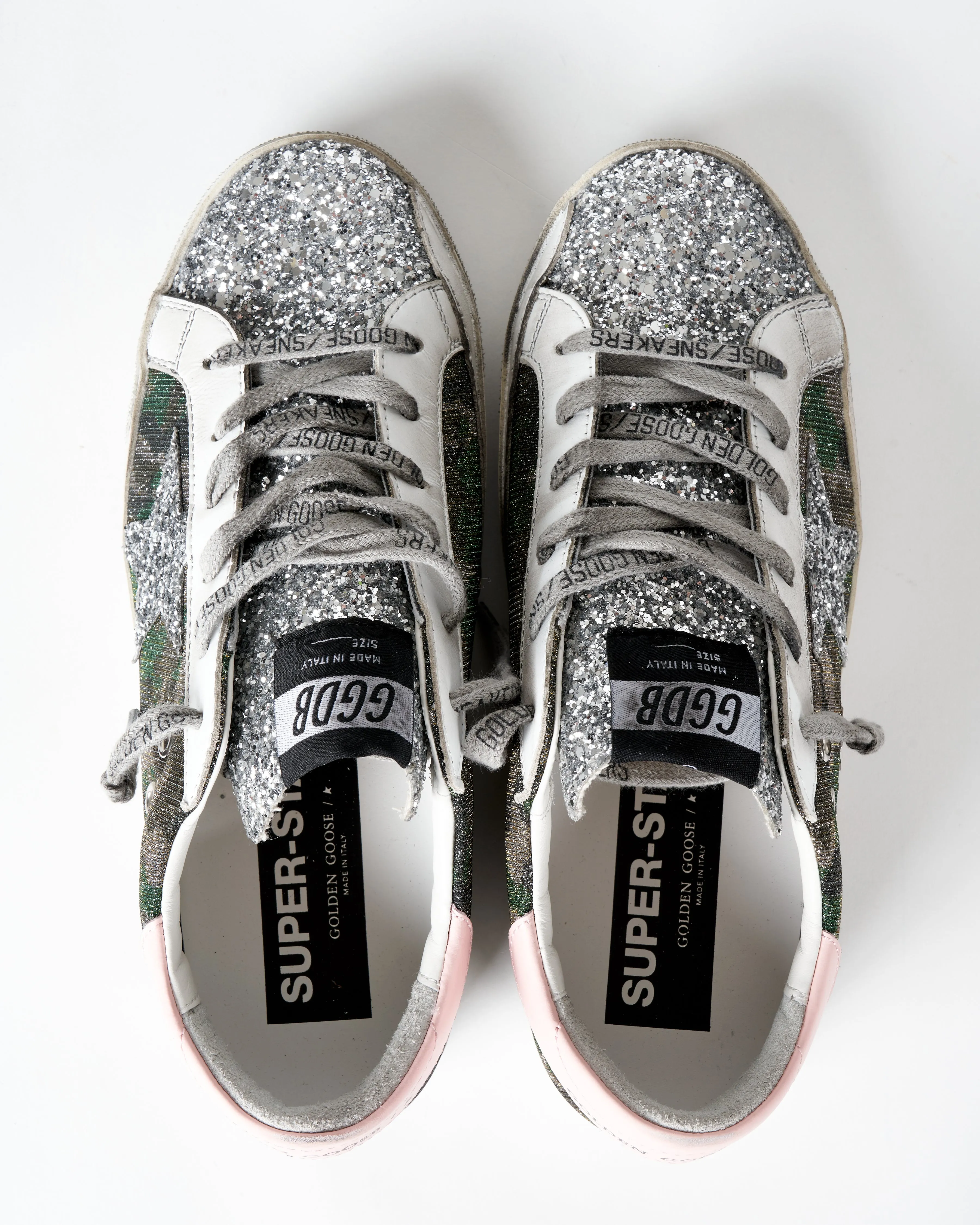 super-star sneaker - green camouflage