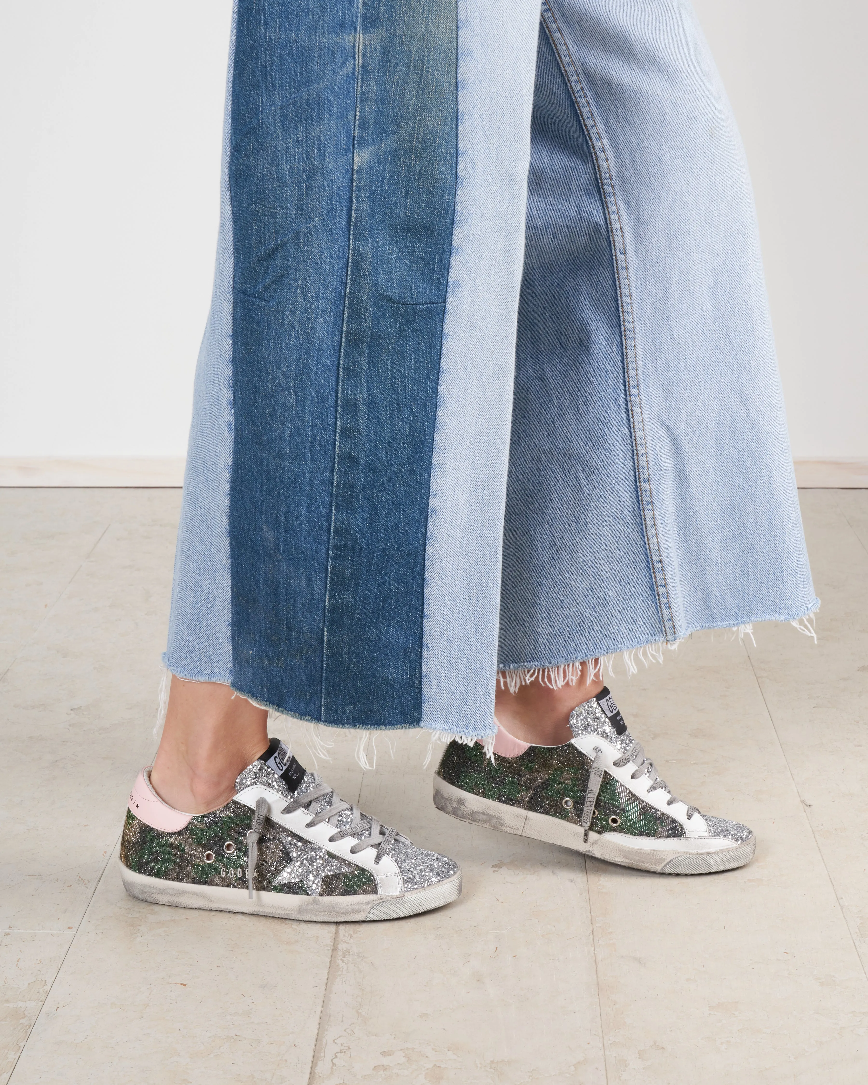 super-star sneaker - green camouflage