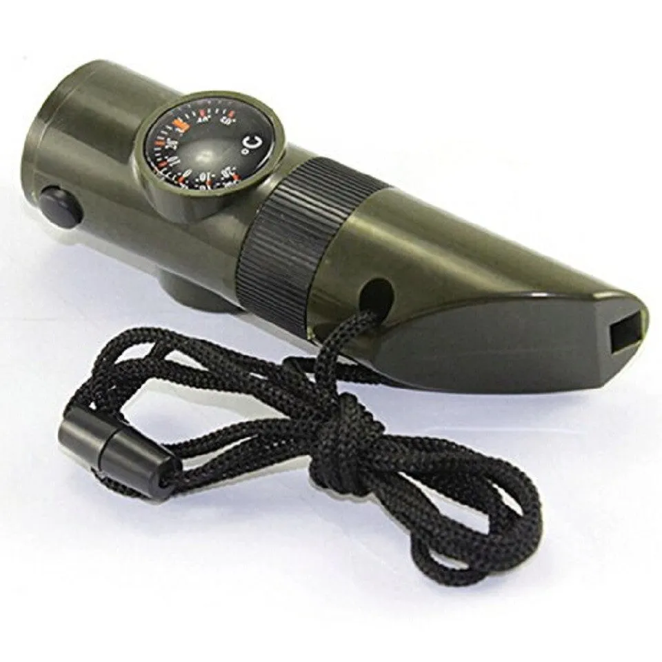 Survival Whistle - 7 in 1 Tool