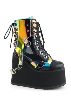 SWING-115 Demonia Platform Pump | Black Patent