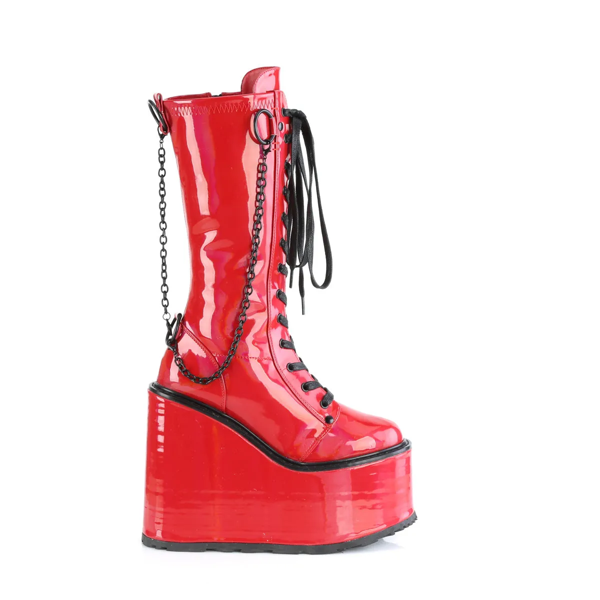 SWING-150  Red Holographic Stretch Patent