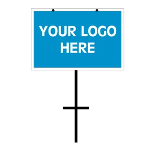 T-Bar Sign Stakes with Sign 24X36