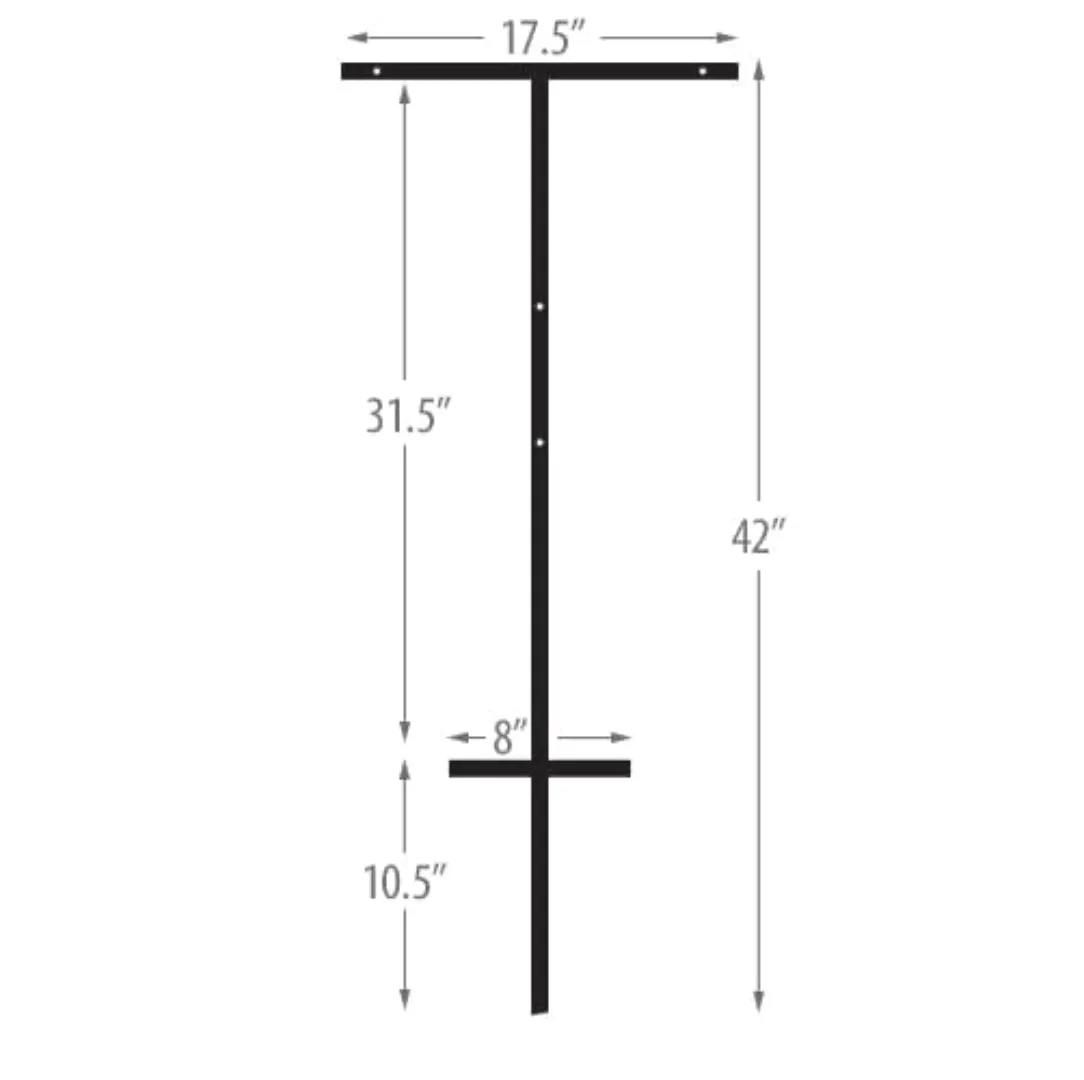 T-Bar Sign Stakes with Sign