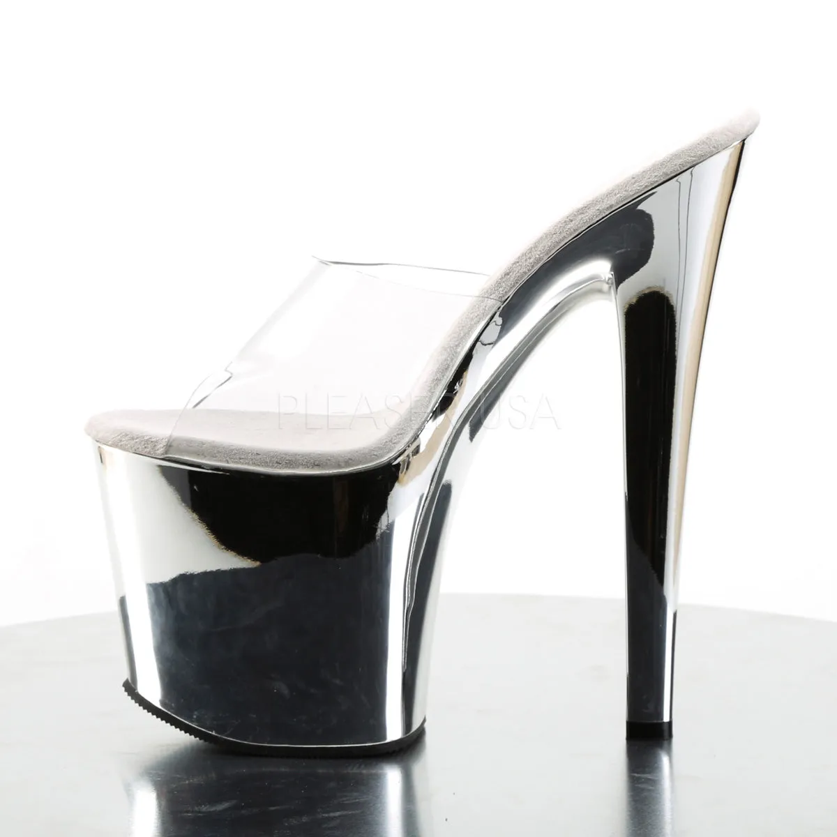 TABOO-701  Clear/Silver Chrome