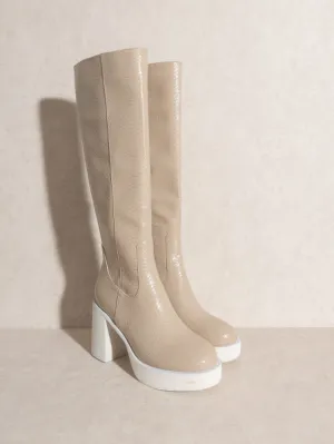 Tara Knee High Platform Boots